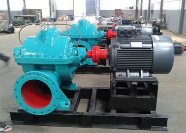 Electric / Diesel Engine Double Suction Split Case Pump Horizonal Installation