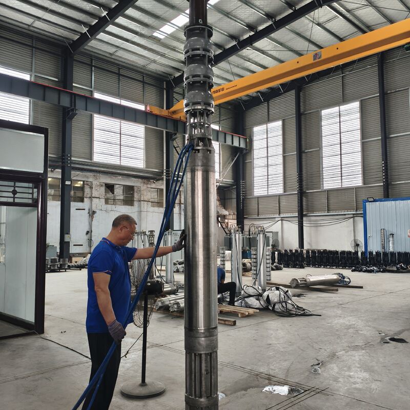 300QJH400-80/2-150KW स्टेनलेस स्टील गहरे कुएं पनडुब्बी पंप अपतटीय प्लेटफार्मों के लिए संक्षारण प्रतिरोधी जल आपूर्ति समाधान