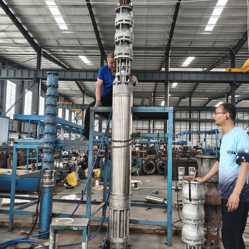 300QJH400-80/2-150KW स्टेनलेस स्टील गहरे कुएं पनडुब्बी पंप अपतटीय प्लेटफार्मों के लिए संक्षारण प्रतिरोधी जल आपूर्ति समाधान