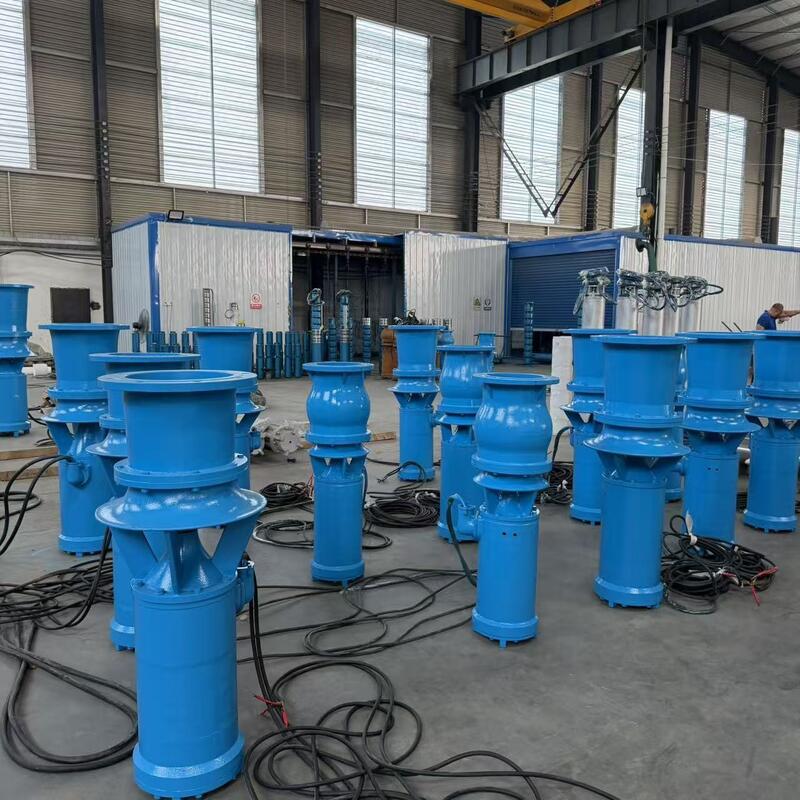 45kW पनडुब्बी अक्षीय प्रवाह पंप 1300 m3/h प्रवाह और उच्च प्रवाह जल निकासी के लिए 8m सिर के साथ