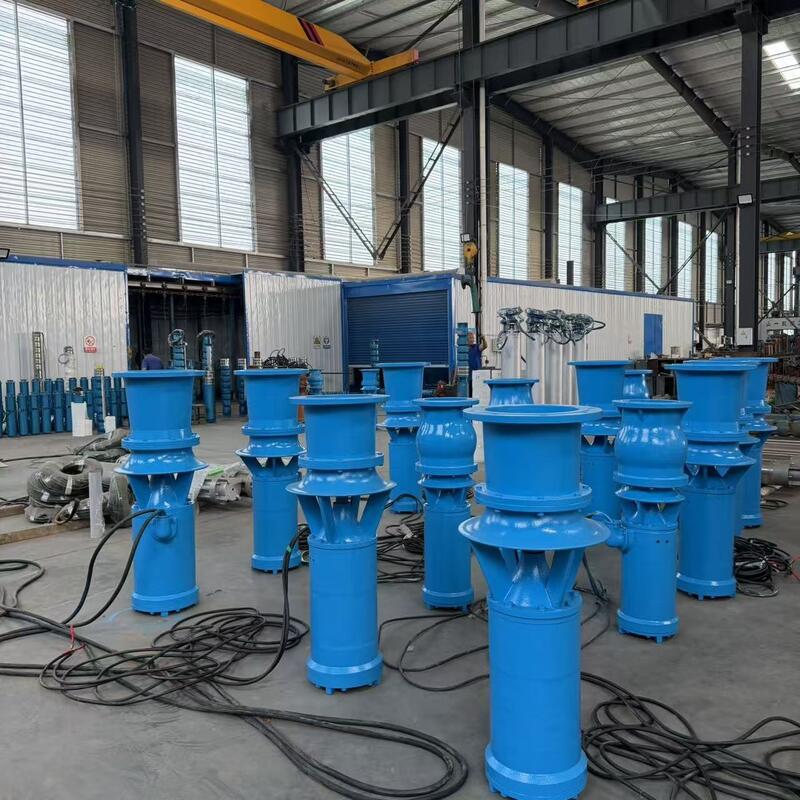 45kW पनडुब्बी अक्षीय प्रवाह पंप 1300 m3/h प्रवाह और उच्च प्रवाह जल निकासी के लिए 8m सिर के साथ
