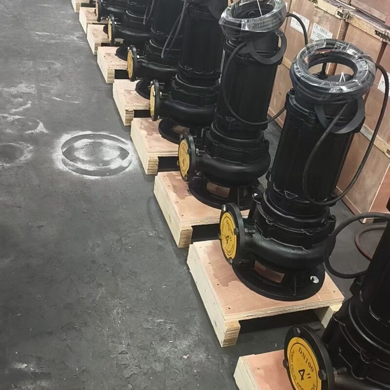 100WQ80-20-7.5kW डूबने योग्य सीवेज पंप 80m3/h प्रवाह के साथ, 20m सिर और 7.5kW मोटर अपशिष्ट जल निकासी के लिए
