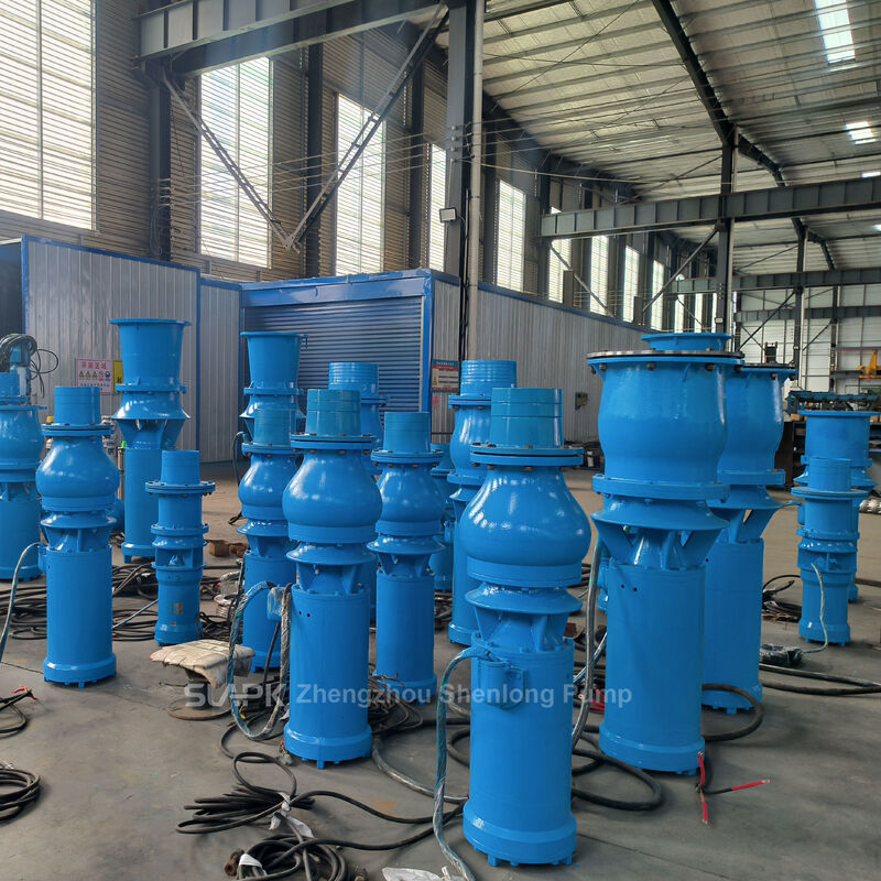 QSZ और QSH उच्च-प्रवाह सबमर्सिबल एक्सियल और मिक्स्ड फ्लो पंप 260-2,880 m³/h प्रवाह और 7.5-55 kW पावर के साथ