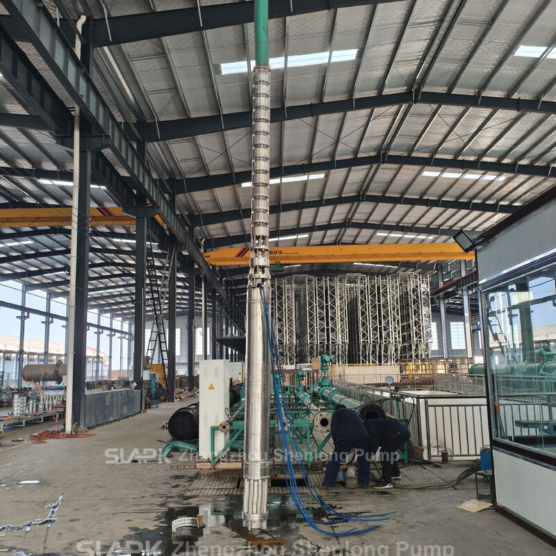 250QJH108-240-132KW कास्ट स्टेनलेस स्टील सबमर्सिबल पंप, 240 मीटर हेड के साथ, समुद्री जल सेवन के लिए