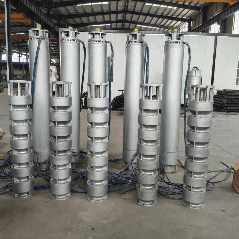 525 m3/h प्रवाह 350 m सिर 1000 kW शक्ति स्टेनलेस स्टील गहरे कुएं डुबकी समुद्री पानी पंप