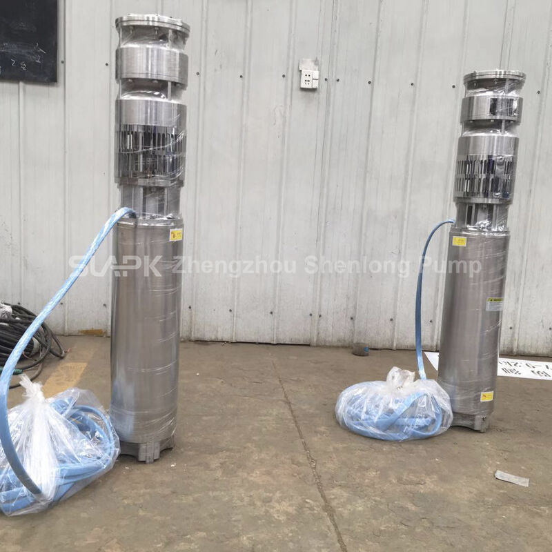 गहरे कुएं अनुप्रयोगों के लिए 40 m3/h प्रवाह के साथ 55KW स्टेनलेस स्टील डुबकी कुएं पंप