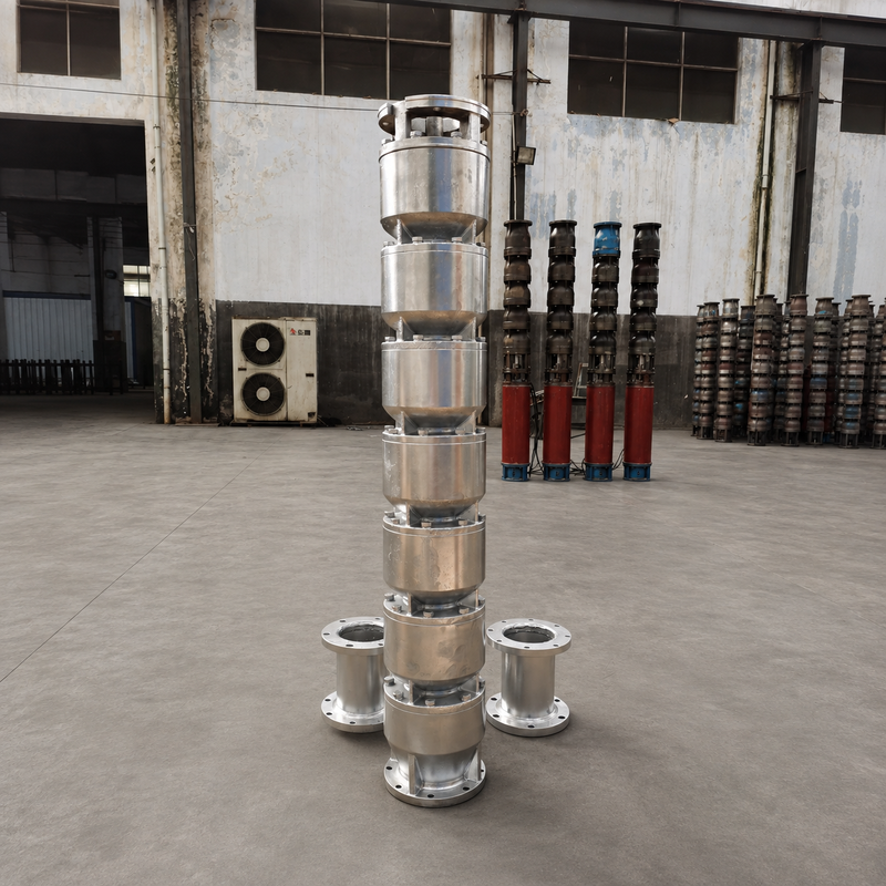 200QJH150-150-110kW स्टेनलेस स्टील गहरे कुएं पंप गहरे कुओं और इंजीनियरिंग जल प्रणालियों के लिए उच्च प्रवाह, उच्च सिर पंपिंग