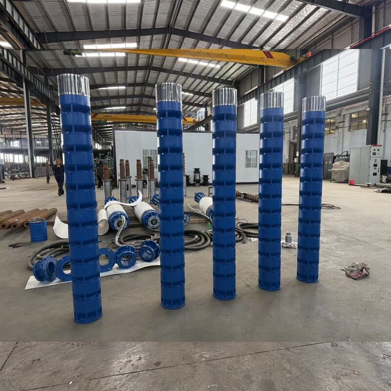 स्टेनलेस स्टील के इम्पेलरों के साथ बाक्साइट खदान निर्जलीकरण के लिए 300KW उच्च वोल्टेज पनडुब्बी पानी पंप