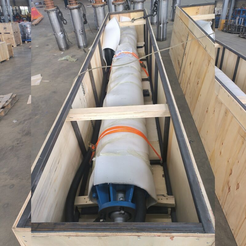 स्टेनलेस स्टील के इम्पेलरों के साथ बाक्साइट खदान निर्जलीकरण के लिए 300KW उच्च वोल्टेज पनडुब्बी पानी पंप