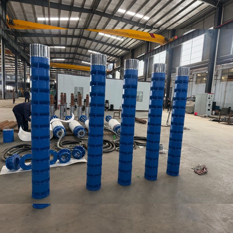 स्टेनलेस स्टील के इम्पेलरों के साथ बाक्साइट खदान निर्जलीकरण के लिए 300KW उच्च वोल्टेज पनडुब्बी पानी पंप