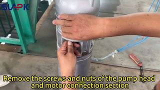 स्टेनलेस स्टील सबमर्सिबल पंप डिस्सेम्बली का वीडियो प्रदर्शन